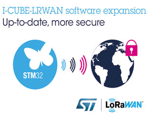 ST, 임베디드 소프트웨어 무료 업데이트로 향상된 LoRaWAN 서비스 제공